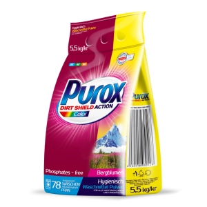 Proszek do prania Purox kolor 5,5kg worek Clovin | 16225