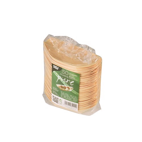 Łódeczka drewniana 110x65mm fingerfood 50szt Papstar | 16163