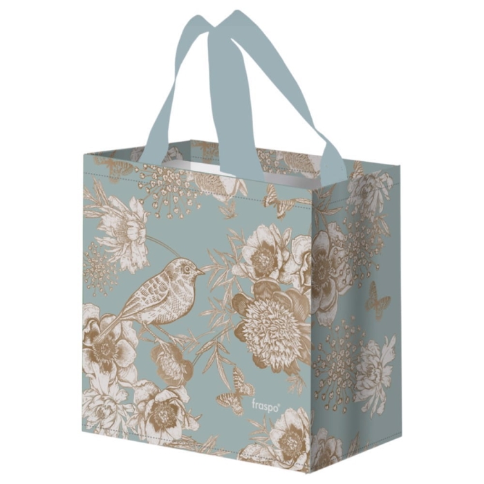 Torba na zakupy 10L 25x15x27cm Ptaszki błękitn 1szt