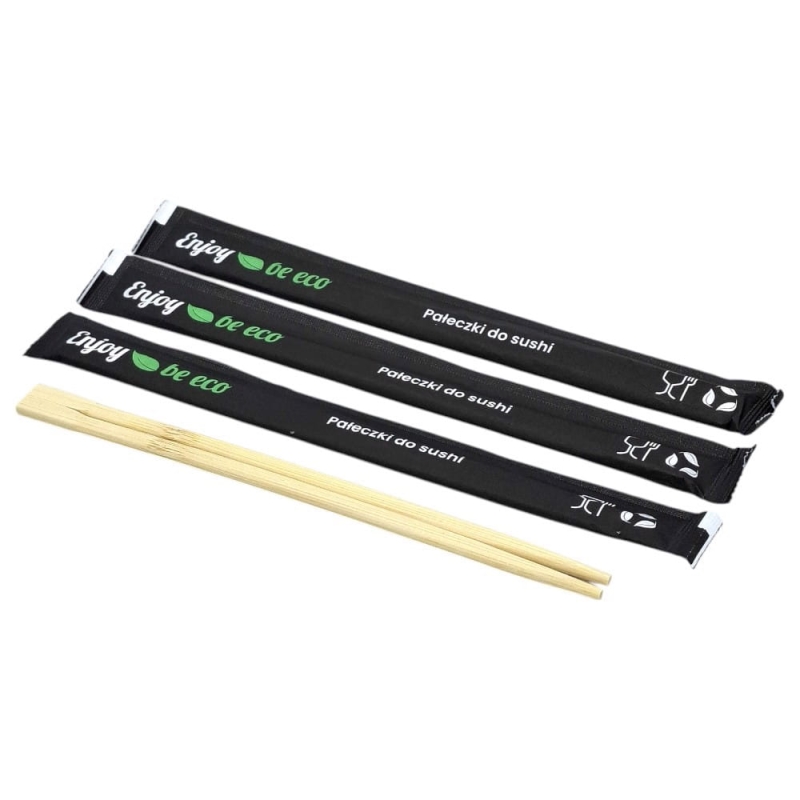 Pałeczki do sushi drewniane czarne 100szt Enjoy be Eco