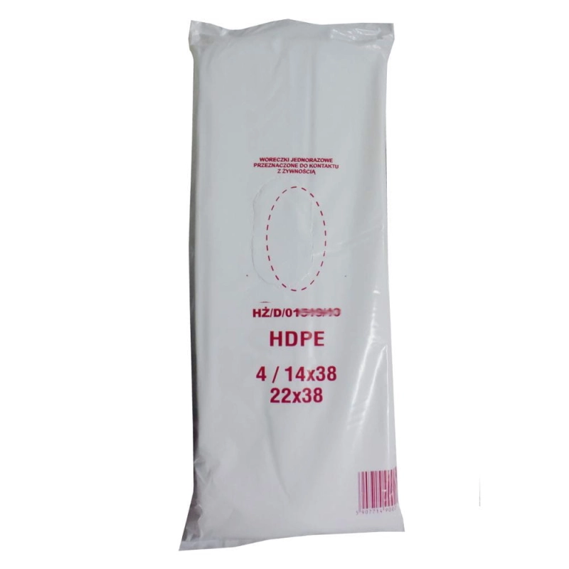 Torebki woreczki HDPE 14x38/4 cm