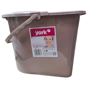 Wiadro z wyciskaczem 14 litrów beżowe York