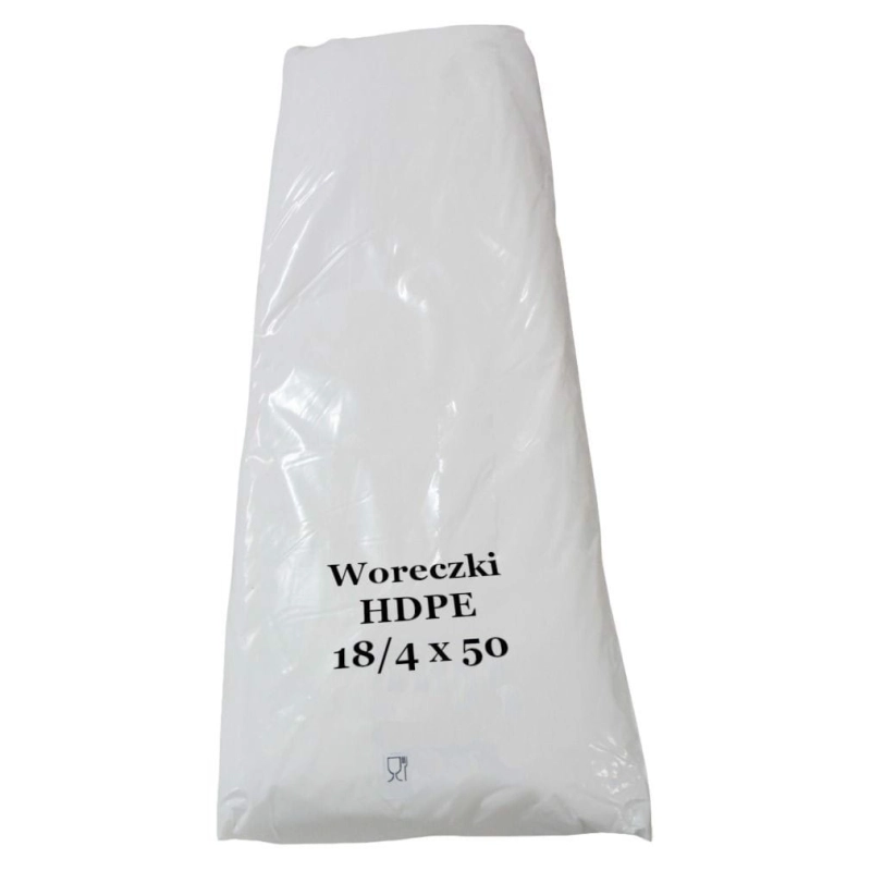 Torebki woreczki HDPE 18x50/4 cm 7mic
