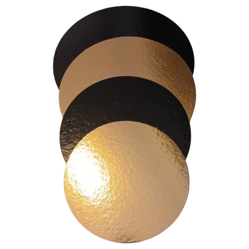 Podkładka pod tort 20cm złota czarna Guillin WSRON20SU