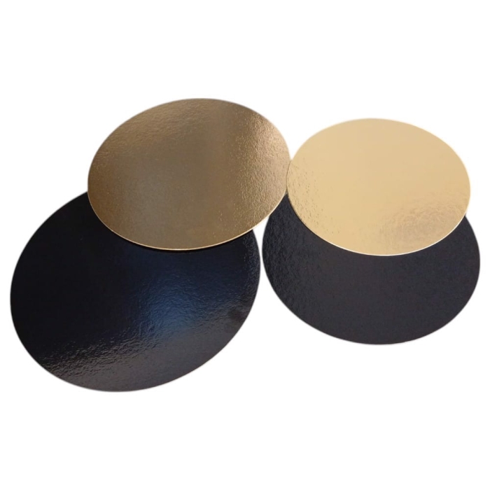 Podkładka pod tort 18cm złota czarna Guillin WSRON18SU
