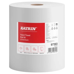 Ręcznik papierowy Katrin M1 w rolce 300m, 6 rolek