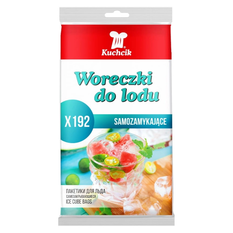 Woreczki do lodu 192 kulek samozamykające