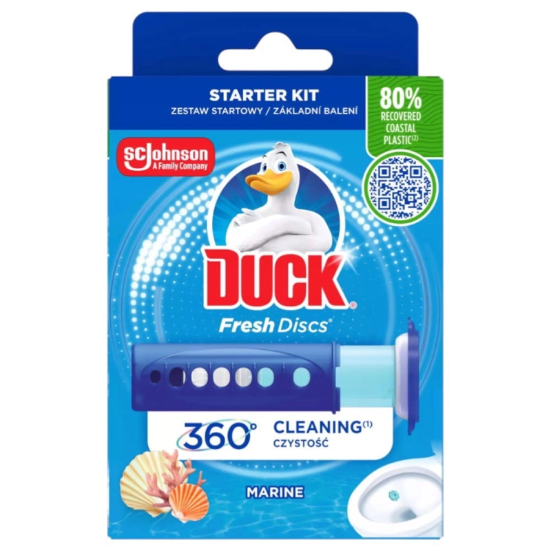 Duck Fresh żelowy krążek do WC 36 ml z aplikatorem Marine-1