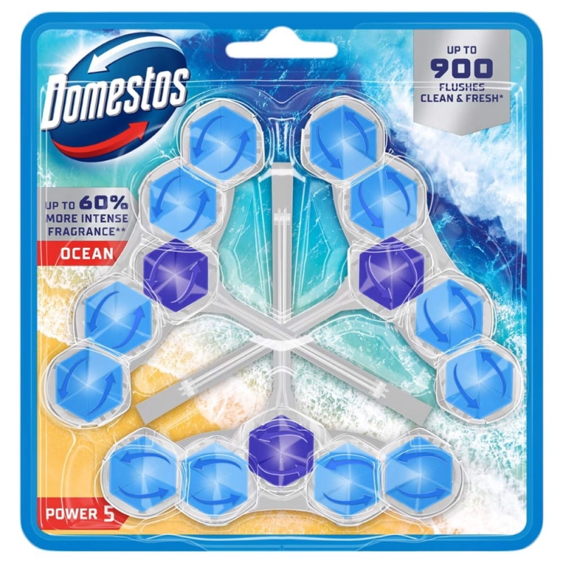 Domestos Power 5 Ocean 3x50g kulki toaletowe
