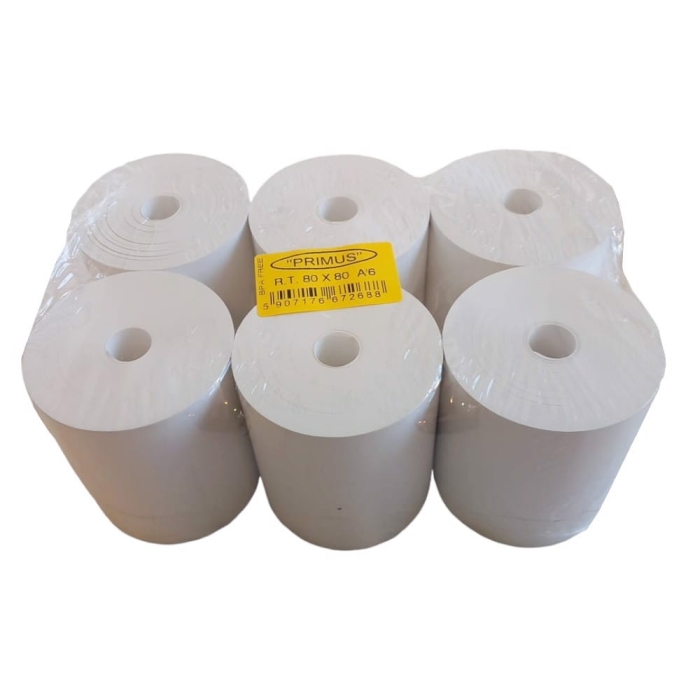 Rolka termiczna 80x80 Eco bez gilzy 6szt