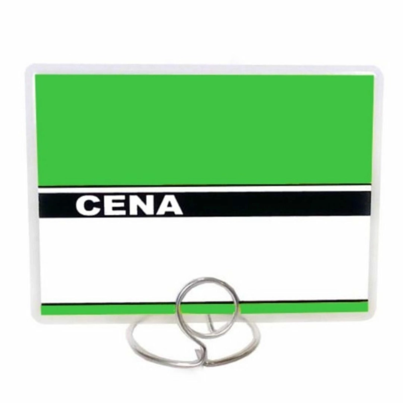 Cenówki laminowane do wędlin duże 80x110 mm zielone_2