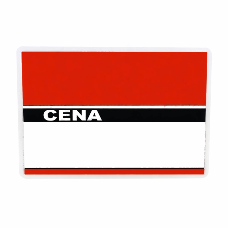 Cenówki laminowane do wędlin duże 80x110 mm czerwone_1