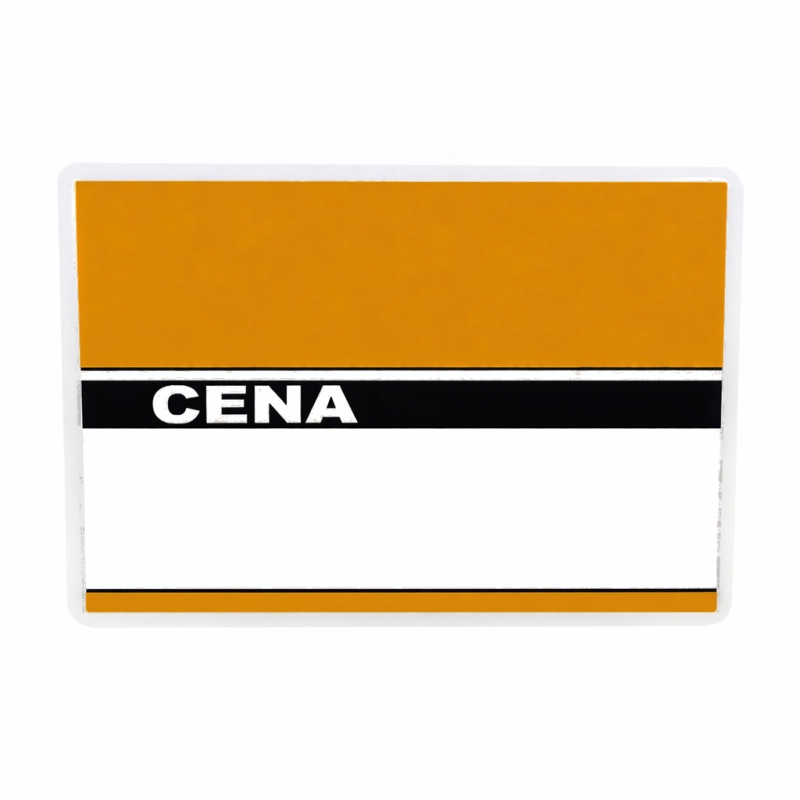 Cenówki laminowane do wędlin duże 80x110 mm pomarańcz_1