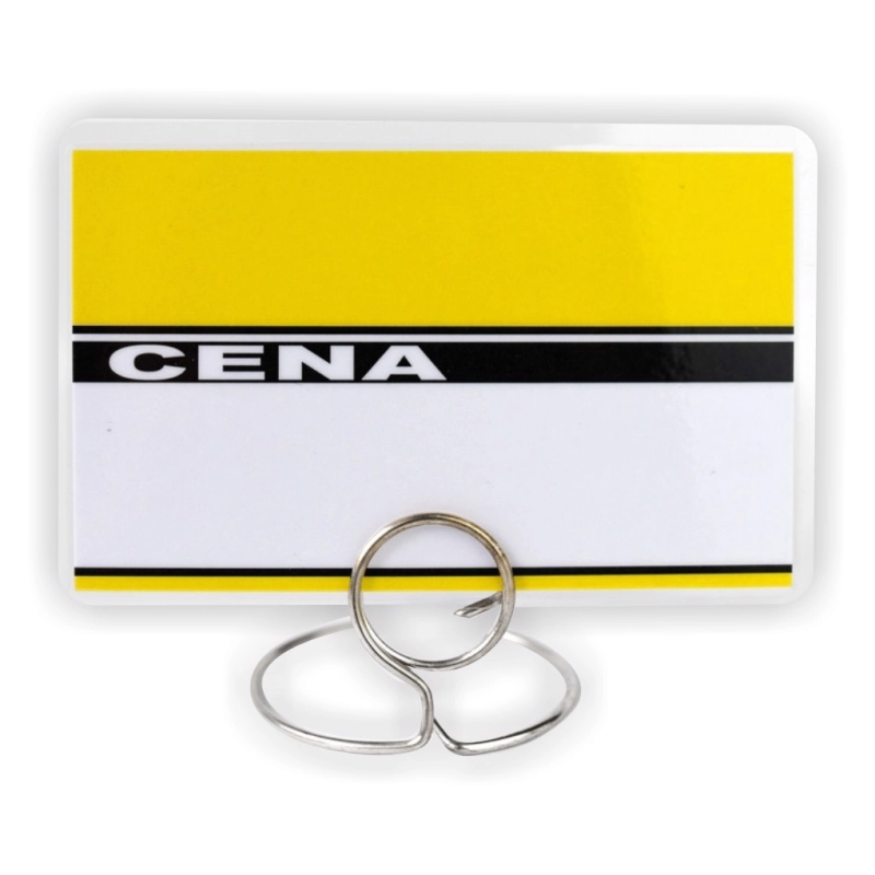 Cenówki laminowane do wędlin małe 60x95 mm żółte_2
