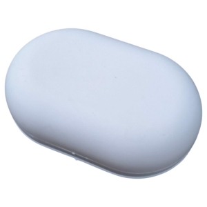 Mydelniczka zamykana pojemnik na mydło etui plastikowa biała_2