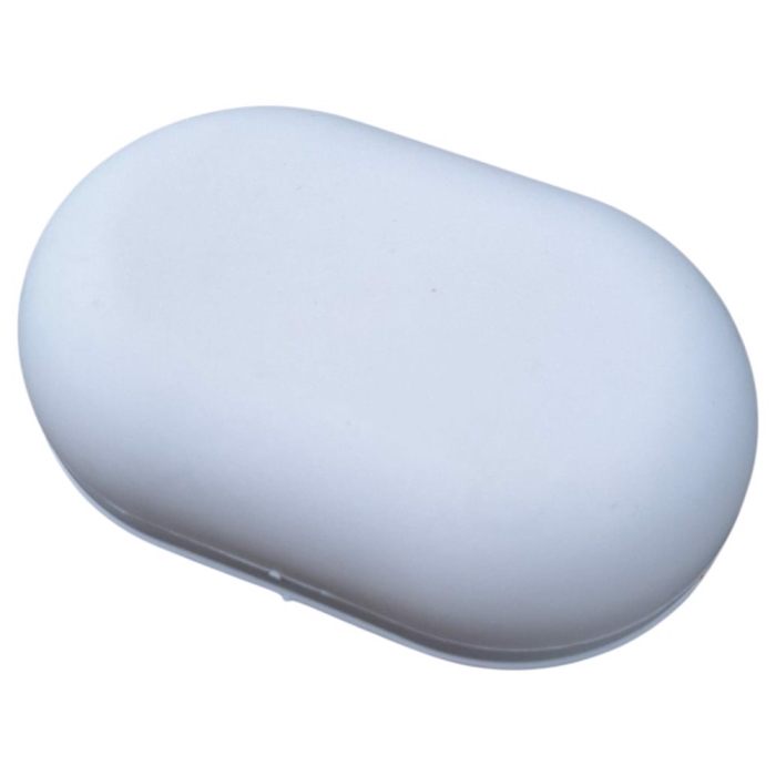 Mydelniczka zamykana pojemnik na mydło etui plastikowa biała_2