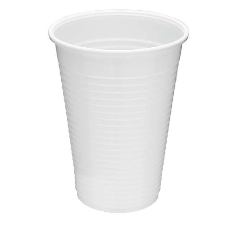 Kubek plastikowy 200ml biały PP 1864