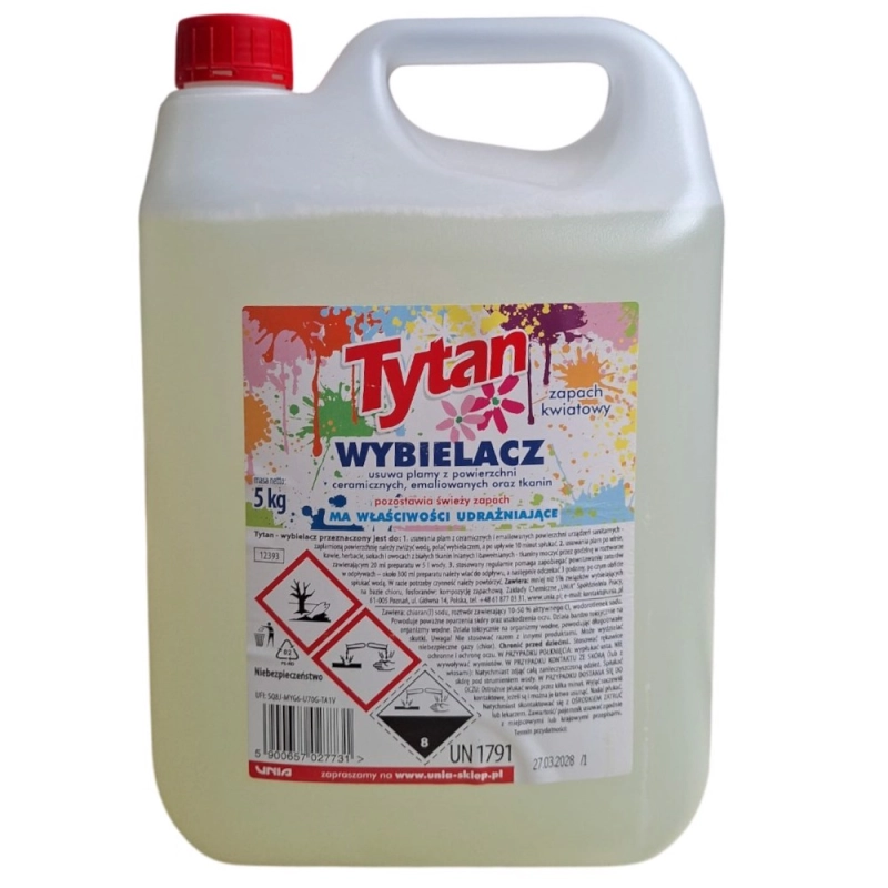 Tytan wybielacz zapach kwiatowy 5 kg