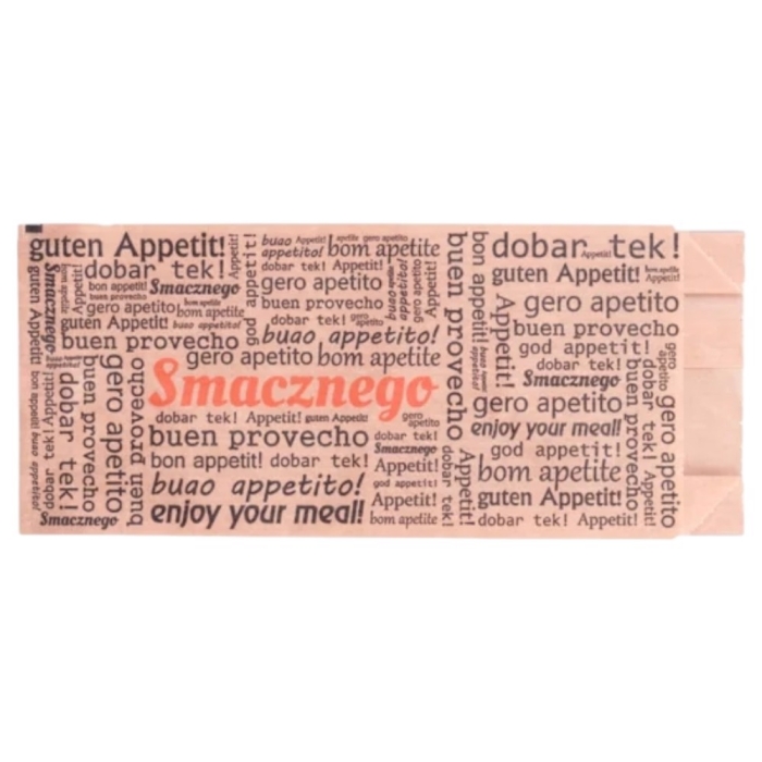 Torebka Hot-Dog Smacznego brązowa 75x30x170mm 200 szt Kram