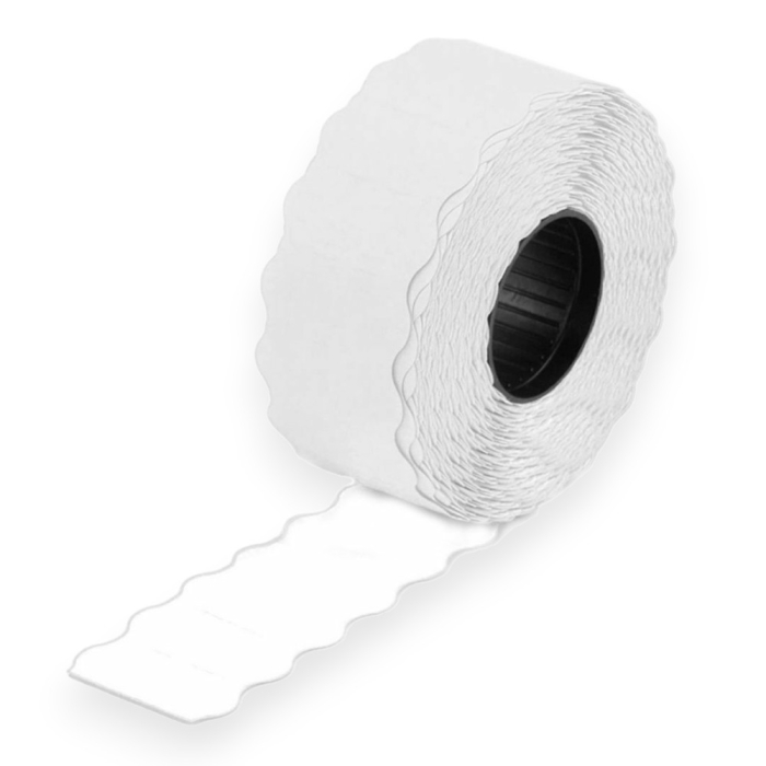 Taśma do metkownic 26x12mm HMTC 5 rolek biała