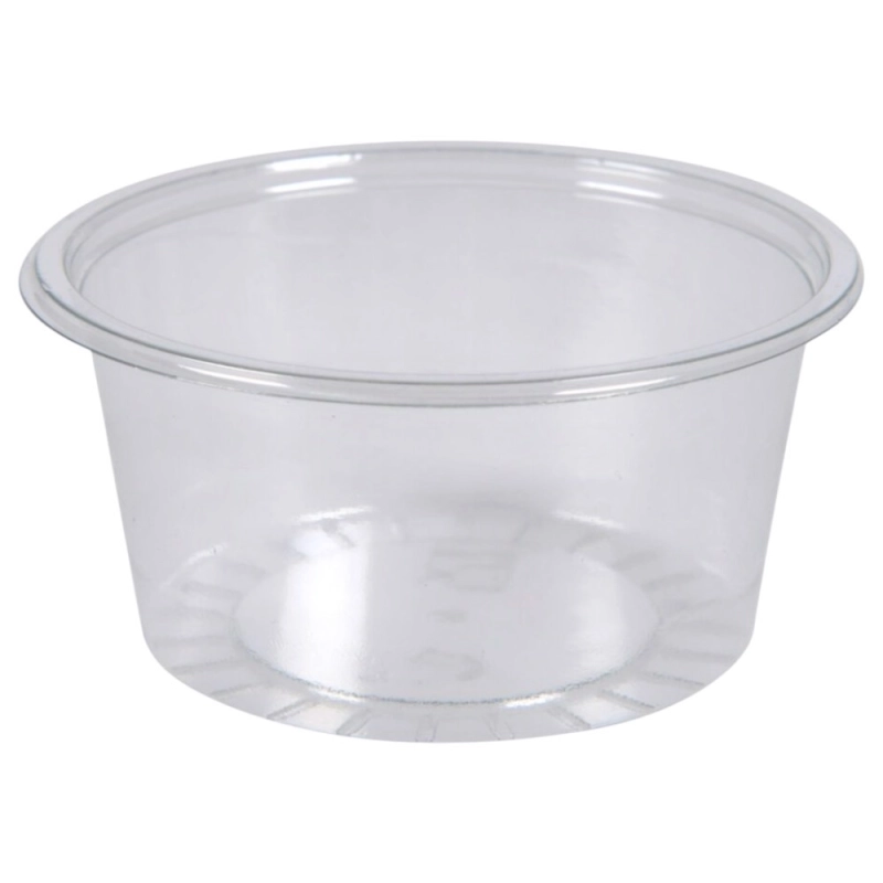 Pojemnik na sos 100 ml transparentny okragły