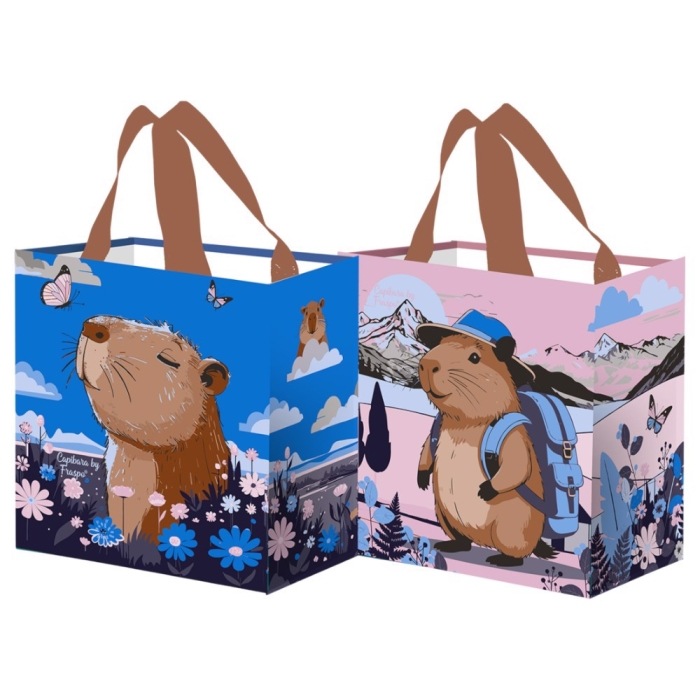 Torba PP 25x15x27cm Kapibara niebiesko-fioletowa 10 litrów Fraspo