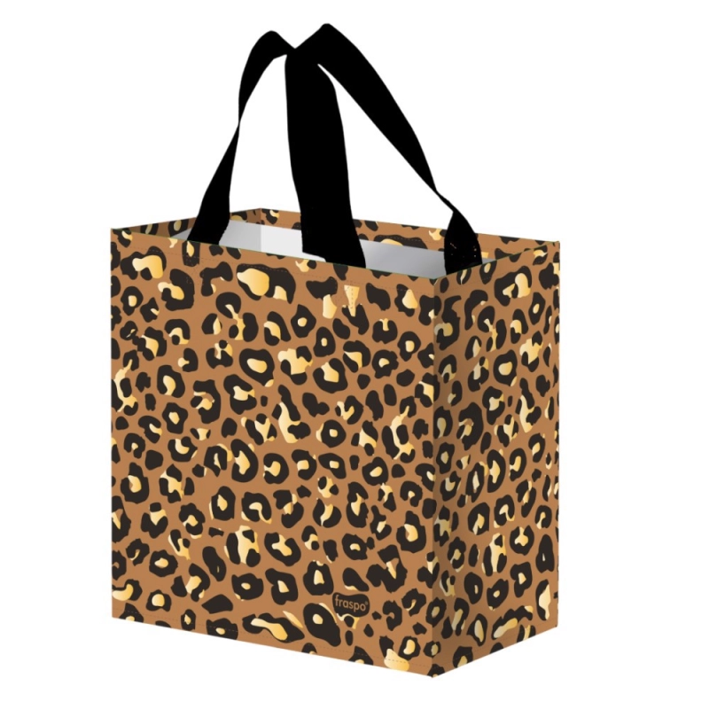 Torba na zakupy 10L 25x15x27cm Panterka brązowa 1szt Fraspo