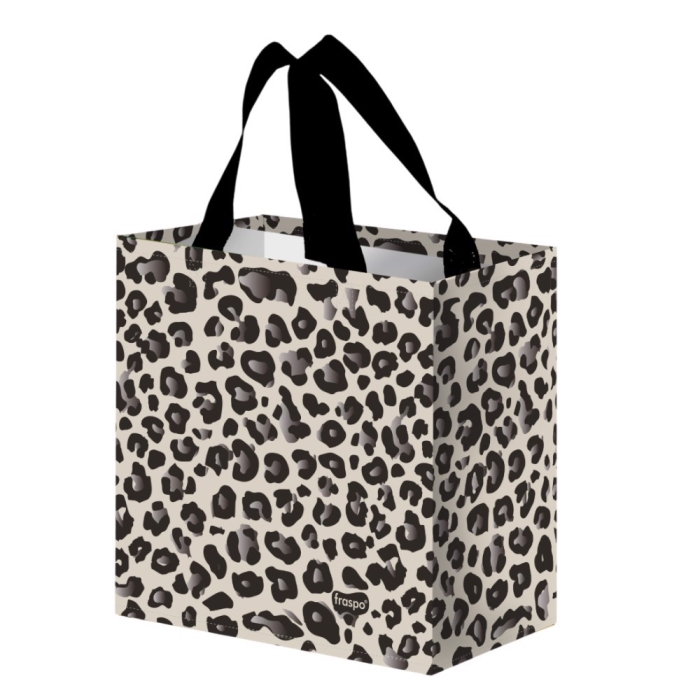 Torba na zakupy 10L 25x15x27cm Panterka szara 1szt Fraspo