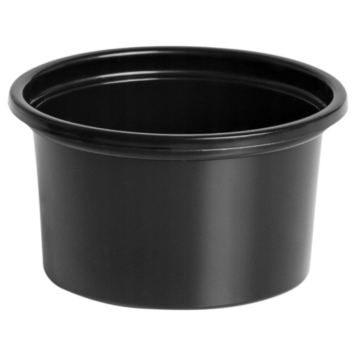Miska plastikowa czarna na sos 80 ml PP Guillin D-7080C
