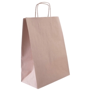 Torba papierowa 30x17x42cm brązowa ucho skręcane 1 szt Enjoy be Eco