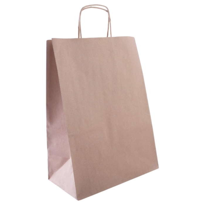 Torba papierowa 305x170x340 ucho skrętne 90g 150 szt Enjoy Be Eco
