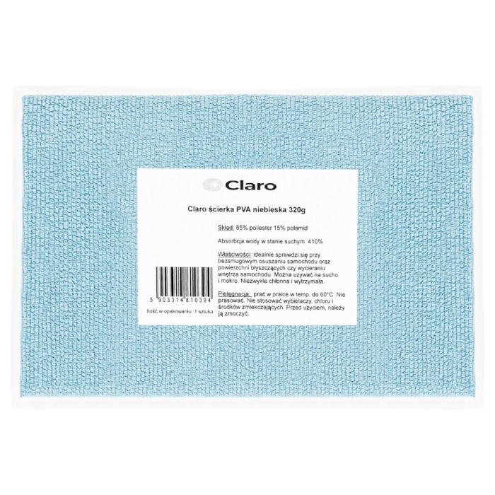Ściereczka PVA Claro 30x29 niebieska 320 g