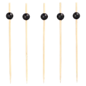 Patyczki bambusowe do Fingerfood 12,5cm Black Pearl 250 szt Papstar -1