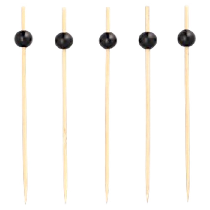 Patyczki bambusowe do Fingerfood 12,5cm Black Pearl 250 szt Papstar -1