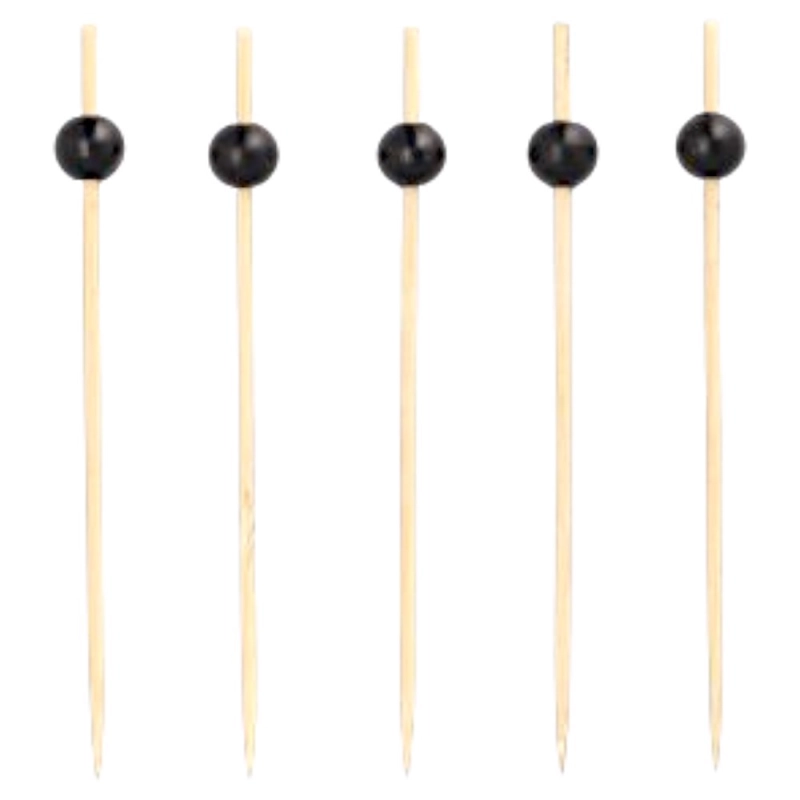 Patyczki bambusowe do Fingerfood 12,5cm Black Pearl 250 szt Papstar -1