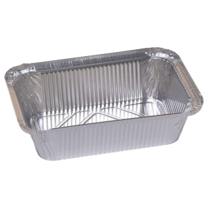 Foremka aluminiowa z deklem prostokąt 900 ml 162-R56L 100 szt Alfatec Pro - 1