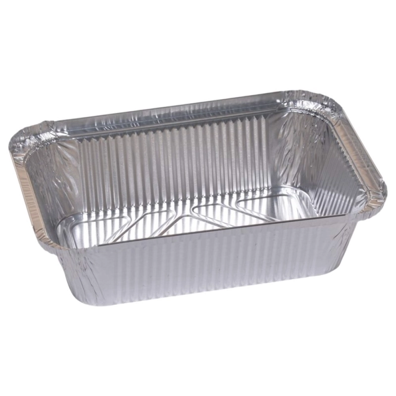 Foremka aluminiowa z deklem prostokąt 900 ml 162-R56L 100 szt Alfatec Pro - 1
