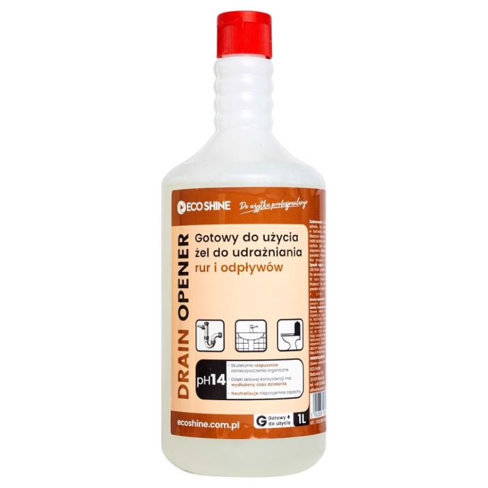 Drain Opener 1L żel do udrażniania rur i odpływów Ecoshine