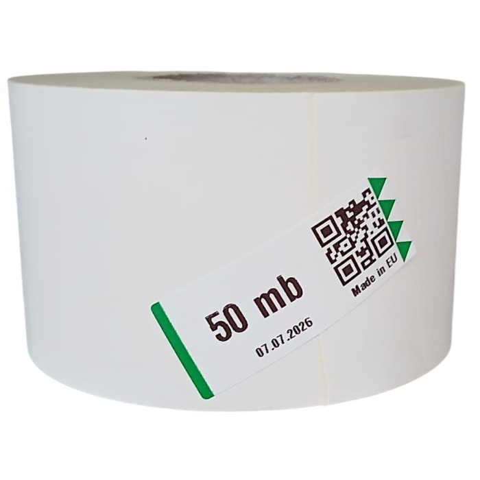 Etykieta samoprzylepna ciągła 58 mm × 50 mb – rolka