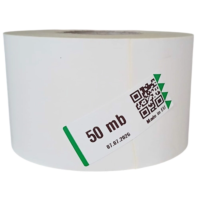 Etykieta samoprzylepna ciągła 58 mm × 50 mb – rolka