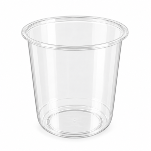 Pojemnik 8119C Guillin PP 750 ml transparentny okrągły, sałatki, makaron