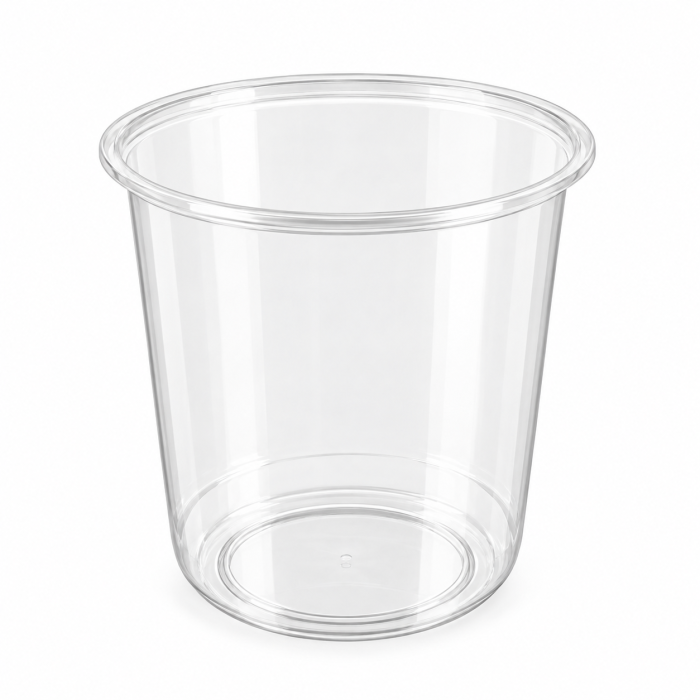 Pojemnik 8119C Guillin PP 750 ml transparentny okrągły, sałatki, makaron