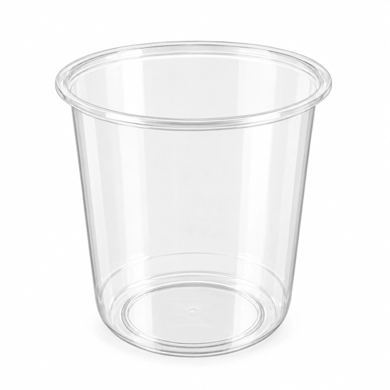 Pojemnik 8119C Guillin PP 750 ml transparentny okrągły, sałatki, makaron