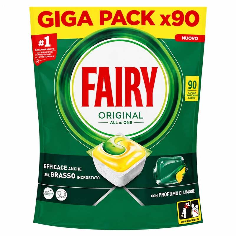 Tabletki do zmywarki Fairy Original All in One Lemon 90 szt