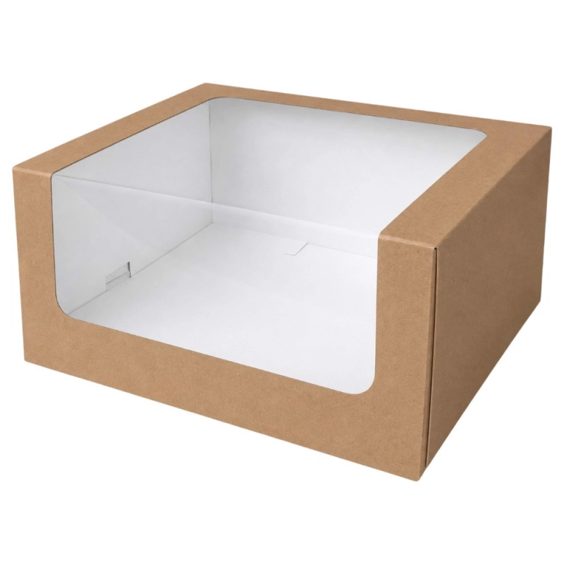Pudełko cukiernicze 22x22x11 cm z oknem 50 szt. Hersta
