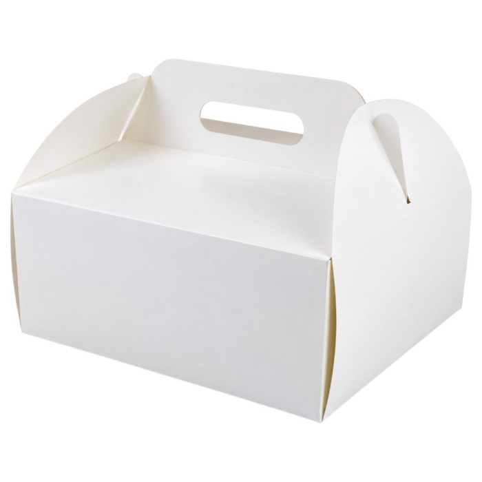 Pudełko na tort koszyk 28x28x12 cm z rączką 50 szt. Hersta