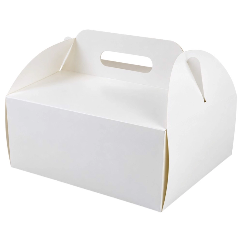 Pudełko na tort koszyk 28x28x12 cm z rączką 50 szt. Hersta