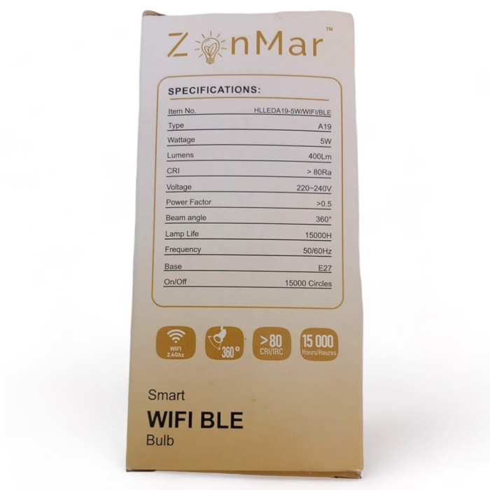 Inteligentna żarówka E27 LED A19 5W ZonMar Retro