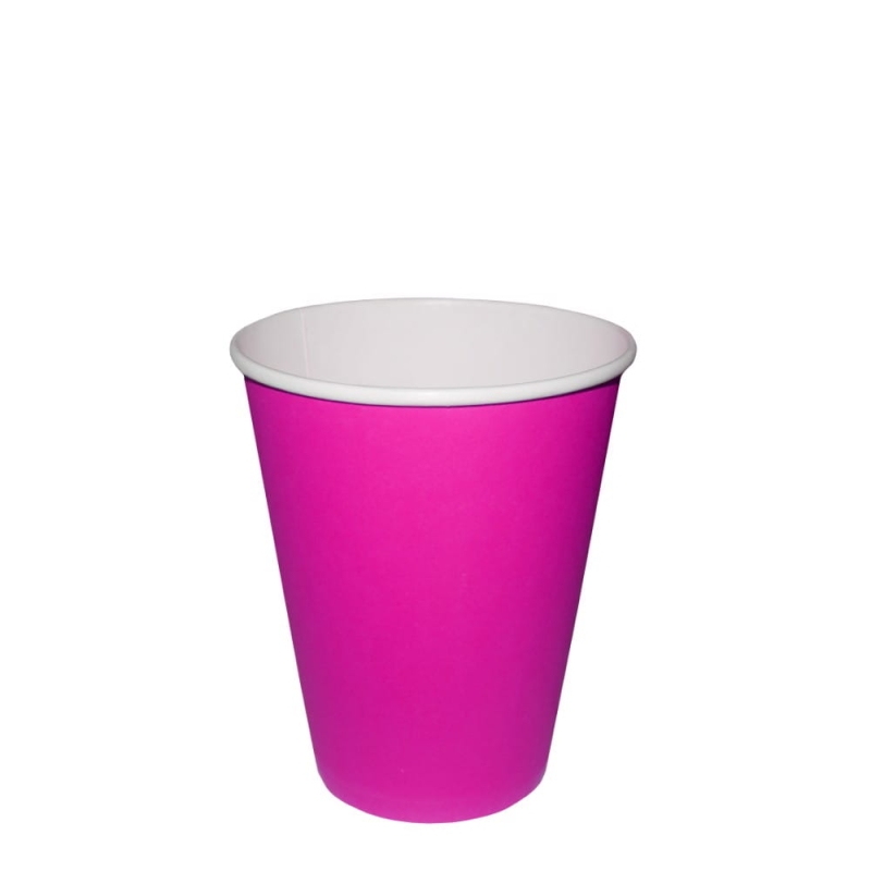 Kubek papierowy 240ml różowy Abena