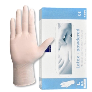 Rękawice lateksowe pudrowane L Abena